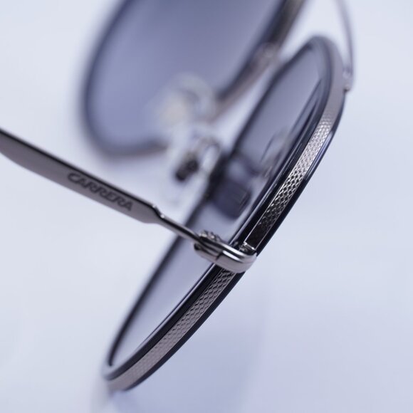 CARRERA 295/S 0807 9O Sunglasses Black Aviator Frame, Dark Grey Gradient Lenses - Picture 6 of 10